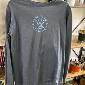 Life is good skiing shirt